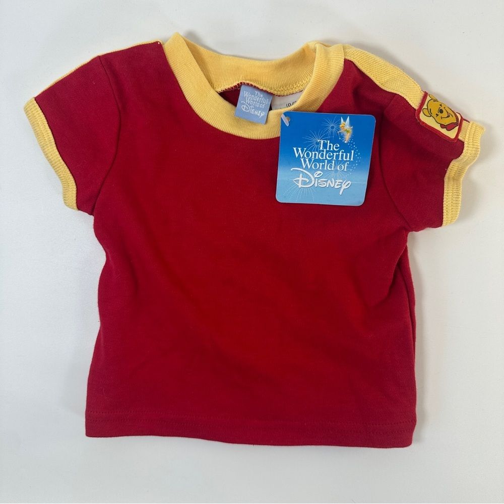 NWT VTG The Wonderful World of Disney Winnie the‎ Pooh T-Shirt 0/3M Y2K